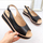 Женски сандали Filippo DS6153, кожа, платформа, црни