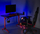 Tavolinë gaming Maclean RS163, 120 x 60 cm, LED RGB, e zezë