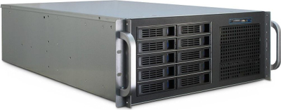 Kuti serveri rack Inter-Tech IPC 4U-4410, 19", 10x Hot-Swap, e zezë