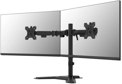 Mbajtës dyfishtë monitori Neomounts DS45-600BL2, 10-32", VESA 75x75 100x100, i zi