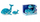 Set lodrash për natë Cloud B Tranquil Whale, dritë nate me projeksion, melodi qetësuese, blu