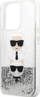 Mbulesë telefoni Karl Lagerfeld KLHCP13XKICGLS, për iPhone 13 Pro Max, hardcase liquid glitter, argjend
