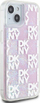 Mbrojtëse telefoni DKNY Liquid Glitter Multilogo, për iPhone 15 14 13, TPU PC, rozë