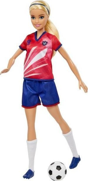 Kukull Barbie Soccer Player HCN17, lodër futbolli, shumëngjyrëshe