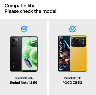 Xham mbrojtës Spigen tR Slim për Xiaomi Redmi Note 12 5G/POCO X5 5G, 2 copë