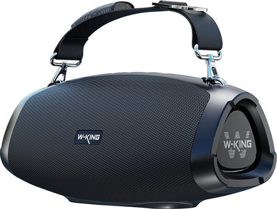 Altaparlant portativ Bluetooth W-KING 70W, me mikrofon pa tel, që s’e ha uji, ngjyrë e zezë