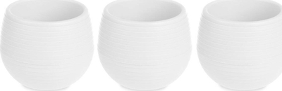 Set saksish me depo uji Ibergarden, 9.5 cm, plastikë PP, të bardha