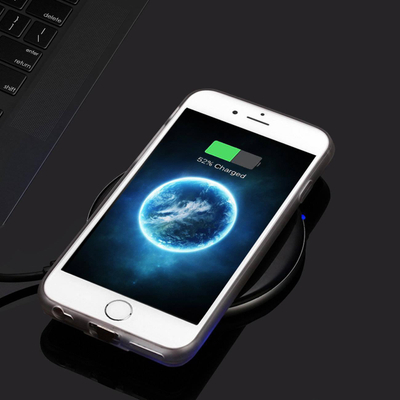 Adapter karikimi pa tel Choetech Qi për iPhone, portë Lightning, 5V 1A, i bardhë