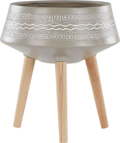 Saksí e ngritme AGRIA Ceramic 47cm, qeramike, bezh taupe