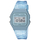 Orë dore Casio Quartz, drejtkëndore, me rezinë, blu e errët