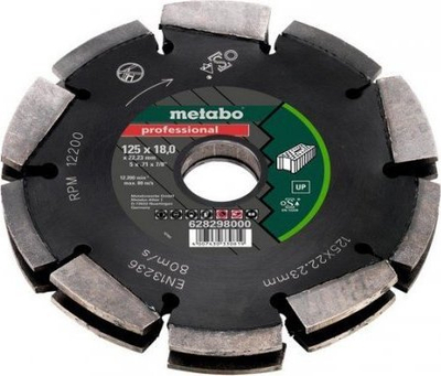 Disk prerës muri Metabo 2 Row Pro UP 628298000, 125mm, për punë profesionale