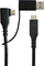 Kabllo USB MicroConnect USB-A USB-C në USB-C, 1m, 100W, e zezë