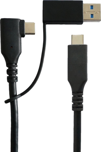 Kabllo USB MicroConnect USB-A USB-C në USB-C, 1m, 100W, e zezë