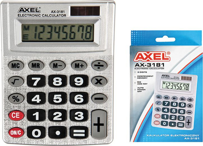 Kalkulator Starpak AXEL AX-3181, i argjendtë