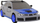 Makina me pult Leantoys Sports Car, shkallë 1:24, me rrota që ndërrohen, gri