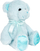 Arush pelushi Smily Play Plush Teddy Bear, lodër për bebe, blu e çelët