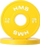 Disqe olimpike HMS CBRS15, 2x1.5 kg, bumper plate, të verdha