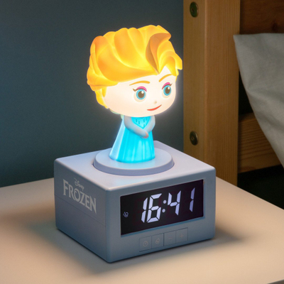 Будилник Paladone Elsa Icon, дигитален екран, со ламба, повеќебоен