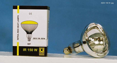 Poç Polamp infra e kuqe, 150W,