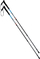Shkopinj trekking ELBRUS Pokara, alumini 7075, 62-135 cm, blu portokalli