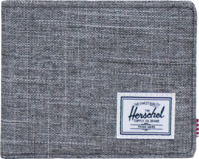 Portofol Herschel Roy, bi fold, RFID, gri Raven Crosshatch