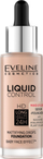Fondatinë Eveline Cosmetics Liquid Control HD, No 003, efekt mat, e lëngshme