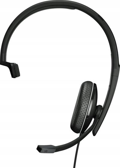 Kufje me mikrofon Epos Adapt 135T, mono, USB A dhe 3.5mm, të zeza