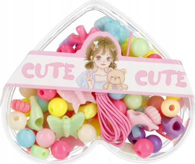 Сет монистра за ѓердан MEGA CREATIVE Heart 532276, многубоен