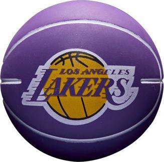Top basketbolli Wilson NBA Dribbler Los Angeles Lakers Mini, gomë, për kalamoj, vjollcë