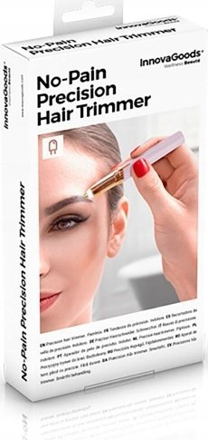 Trimmer për fytyrë InnovaGoods Precision, për vetulla, me bateri AAA, i bardhë