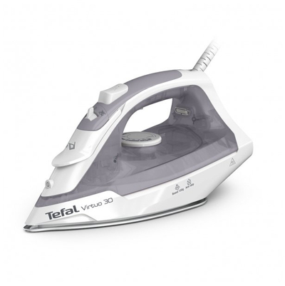 Hekur me avull Tefal Easygliss Eco FV5782, pllakë rrëshqitëse, funksion avulli, i bardhë