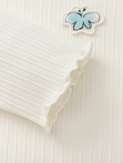 Bluza Cream Petal Rib