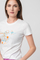 Bluzë T shirt Casual F Bicycle, pambuk, regular fit, e bardhë, XS