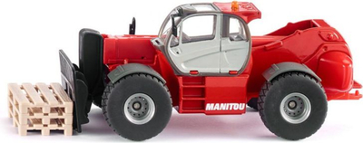 Maket die-cast Manitou MHT 10340 Telehandler, shkallë 1/50, metal, i kuq