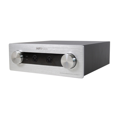 Amplifikator kufjesh HiFiMAN Mini Shangri La Professional, elektrostatik, RCA XLR, argjend i zi