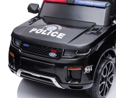 Makinë policie elektrike Lean Cars BBH-021, 12V, me telekomandë, e zezë