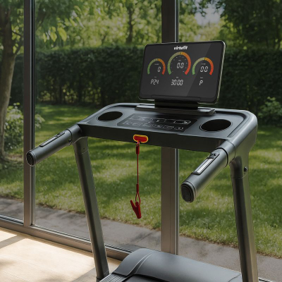 Tapet vrapimi VirtuFit TR-75i, konsolë dixhitale, palosës, i zi