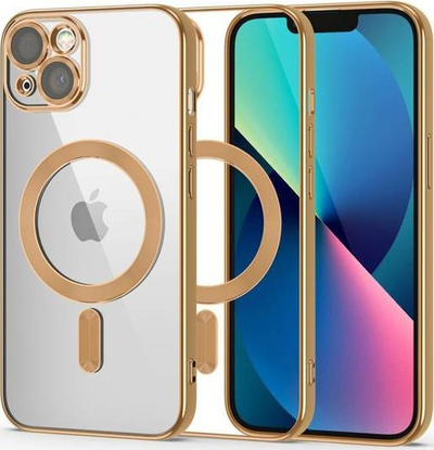 Maskë telefoni Tech-Protect MagShine, MagSafe, për iPhone 13, e artë