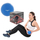 Top fitnesi i peshuar Enero Fit, 1kg, PVC, blu