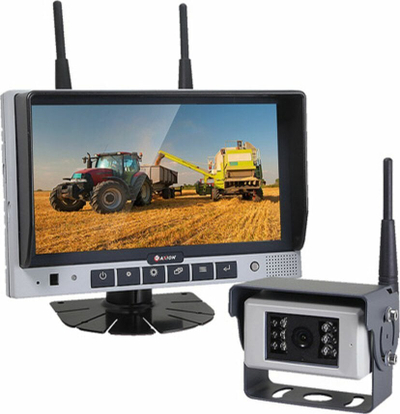 Sistem sigurie pa tela CRV 7044 AIR Set, ekran 7", deri 4 kamera, i bardhë
