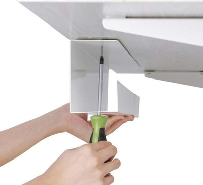 Organizues kabllosh Ergo Mask 1B, kanal metalik 60 cm, poshtë tavolinës, i zi