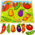 Puzzle edukative druri Seven Colours, perime, doreza, shumëngjyrëshe
