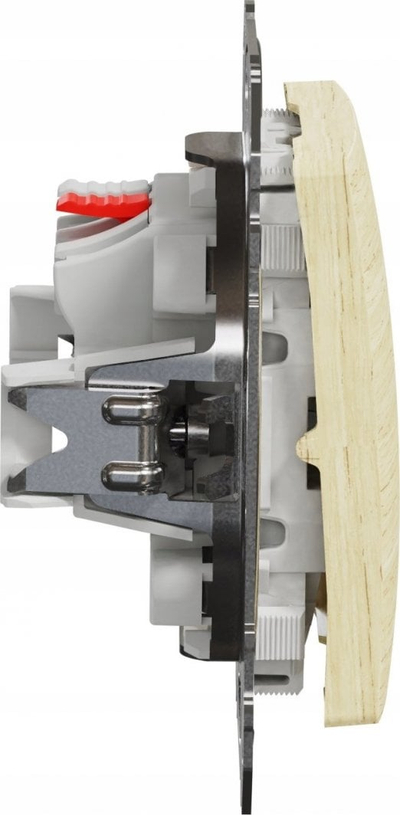 Buton drite Schneider Electric Sedna Design Elements, 10A, ngjyrë birch