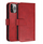 Kuti mbrojtëse PhoneLook Flip Case për Samsung Galaxy S25, me kapak magnetik, me xhepa kartash, e kuqe