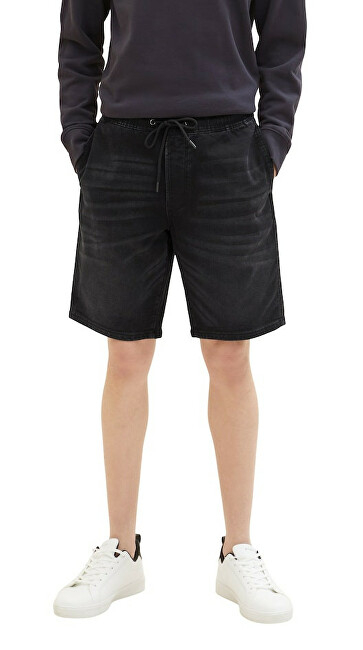 Pantallona të shkurtë Tom Tailor Loose Fit, të zi