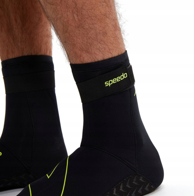 Çorape noti Swim, neopren, rrip Velcro, zi verdhë