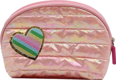 Çantë kozmetike Stnux Puffy Pink, madhësi e madhe, rozë