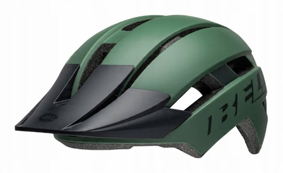 Helmetë biçiklete për kalamaj Bell Sidetrack II, madhësi 47-54 cm, jeshile mat