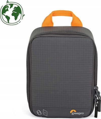 Çantë për filtra foto Lowepro GearUp Filter Pouch 100, me xhepa për ndarje, me dorezë, gri
