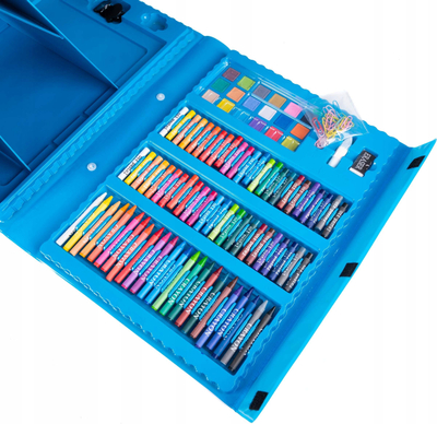 Set vizatimi Painting Set Board Pad, me valixhe dhe dërrasë A4, blu